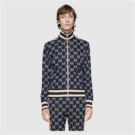 mens tracksuit gucci|gucci gg jacquard tracksuit.